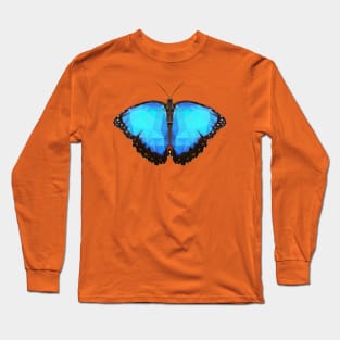 Butterfly Low Poly Art Long Sleeve T-Shirt